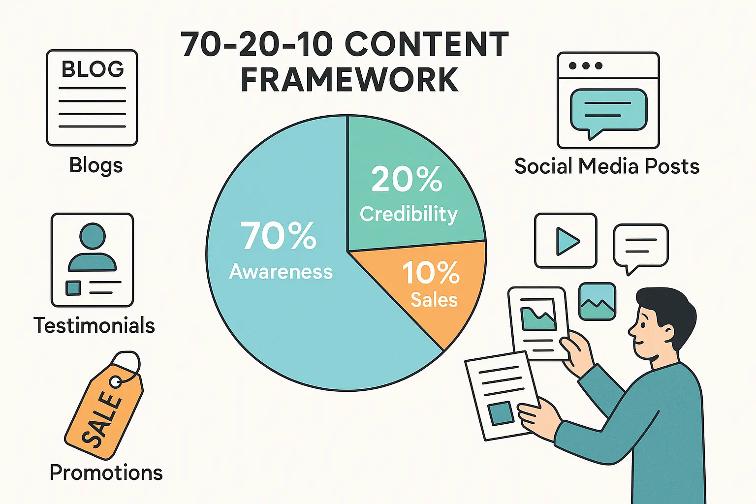 the 70-20-10 Rule in Content Marketing