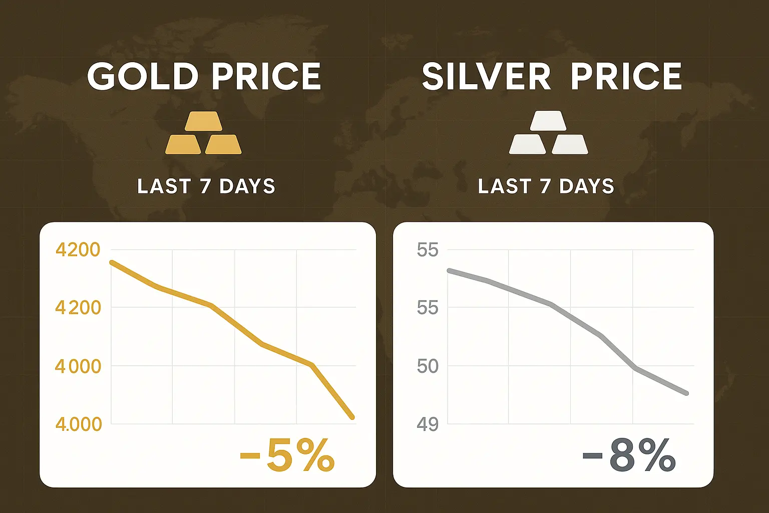 Gold and Silver Prices Crash 2025